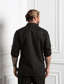 Рубашка мужская GARS, черная (вискоза)